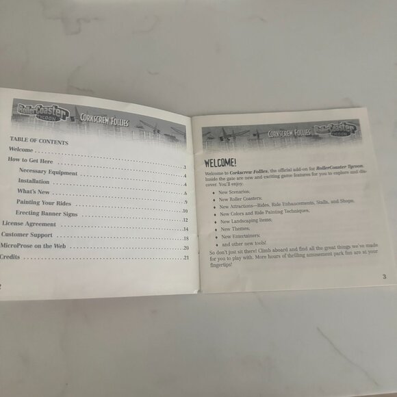 2 for $10 🎁Roller Coaster Tycoon Corkscrew Follies Expansion Pack CD-Rom - Picture 6 of 6